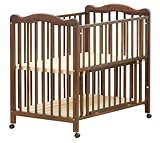 大和屋 アネシス ベビーベッド ダークブラウン シンプルで床板が高めでママの腰にも負担が掛かりにくい設計