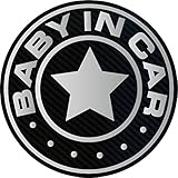 BABY IN CARマグネット（シルバー）