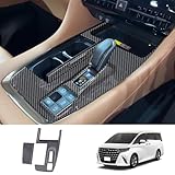 SWD-DG トヨタ アルファード 40系 センターコンソールパネル ギアシフトパネル インテリアパネル 右ハンドル専用 Toyota 新型 Alphard 40系 専用 ABS製 2P【カーボン調】ALPD-34-T