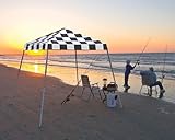ShelterLogic 22579 8x8 SL Pop-up Canopy Checkered Flag Cover Black Bag