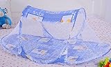 Freedi Baby Travel Bed Folding Crib Mosquito Netベッドポータブルfor 0 – 18ヶ月幼児用 110*60*38CM ブルー R152841OMZJT