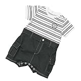 [アルマーニベビー] ARMANI BABY ベビー服 半袖ショートオール (セットアップ風) RXM186H 9Mサイズ
