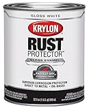 krylon 69200 Rust Protector and Preventative Enamel with Primer Quarts Gloss, White [並行輸入品]