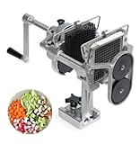 Hanchen 野菜カッター スライサー 大根/人参/ジャガイモ 太切り 角切り みじん切り器 家庭用 業務用 (6.5*6.5*6.5mm)