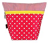 Pouche(ポーチェ) 消臭ポーチ おむつポーチ ドットストライプ (チェリーピンク) TB-0005EW