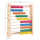 木製早期教育マルチカラー図CalculativeラックToys for Baby