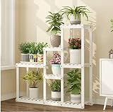 花スタンド屋内 花の棚マルチ階建て屋内バルコニーの装飾コーナーラックのリビングルームの木製植物のポットラック (色 : A, サイズ さいず : 90*90センチメートル)