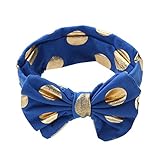 Domybest　ベビー ヘアバンド リボン キッズ 子供 カチューシャ 髪飾り ヘアアクセサリー 水玉柄　女の子 新生児 赤ちゃん 出産祝い 内祝い お宮参り 誕生日 110日記念 こどもの日 記念