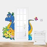 Ryuan DIY Cartoon Dinosaur Nursery Wall Decals Stickers Removable Decorative Decor(45"*39.2") [並行輸入品