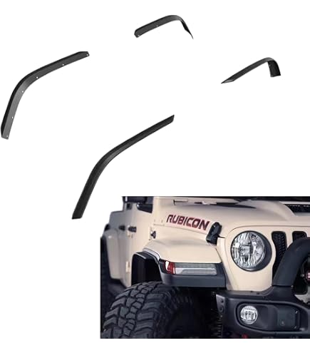 Amazon.co.jp: ロント&リアフェンダーフレア 2020-2023 Jeep Wrangler