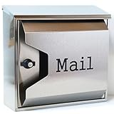 郵便ポスト 郵便受け 大型メールボックス壁掛けシルバーステンレス色プレミアムステンレスpm045