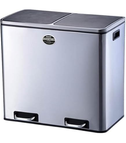 Amazon｜ダルトン ダストボックス ペダル ビン 90L ホワイト｜フタ付き