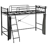 家具 便利 おしゃれ ロフトベッド（ブラック） 90709200