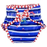Kushies Swim Diaper, Blue Ahoy Print, X-Large by Kushies