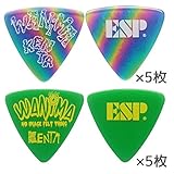 【2色各5枚 計10枚セット】ESP PA-WK10-1 (RA) + PA-WK10-2 (GR) WANIMA KENTA ピック