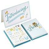 Baby Boyひな形と発表キット( 20 Assorted空白Notecards、20ブルー封筒、両面写真プロップto announce妊娠または到着)