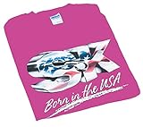 SK Hand Tool SKA100262 Born in The USA T-Shirt, Medium, Pink [並行輸入品]