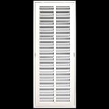10 " x 30スチールReturnエアフィルタグリルfor 1 "フィルタ – Removable Face /ドア – HVACダクトカバー – フラットStamped面 – ホワイト