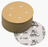 Mirka 23-321-080 5" 5-Hole 80 Grit Dustless Adhesive Sanding Discs - 100 Pack [並行輸入品]