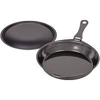パール金属 ラクッキング 鉄製 蓋 ・ ハンドル 付 丸型 グリルパン 20cm 【日本製】HB-1952