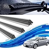 トヨタ プリウス 30系 ZVW30 ワイパー 替えゴム 適合サイズ 純正互換品 交換セット 天然ゴム 運転席 助手席 リア ３本セット ZVW30 WeCar