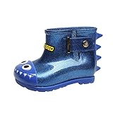 赤ちゃん雨ブーツ滑り止め防水恐竜Rain Boots Sharkゴムキッズ雨靴 US:10 Age:4-4.5 Years ブルー