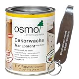 オスモカラー ウッドワックス 3111 ホワイトスプルース 750ml 缶オープナー付き ステイン #3111