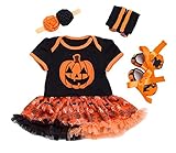 (Goldgarden) ハロウィン ベビー 衣装 4点セット パーティー 仮装 赤ちゃん (80cm)
