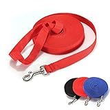 犬用リード ロングリード 犬用引きひも 犬 トレーニング 用 ロング リード ストレス 防止 小型 中型 大型 犬 に ペット 訓練 レッド 10m