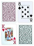 Copag Poker Size Jumbo Index 1546 Playing Cards (Green Burgundy Setup) [並行輸入品]