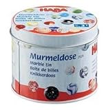 Haba/ハバ社 組立てクーゲルバーン部品　缶入マーブルセット