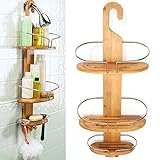 棚板ホルダーシャワーオーガナイザーヴィンテージロフト工業用レトロウォーターパイプスタンドバスルームアクセサリー木製