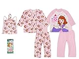▲▽ディズニー【Disney】国内正規品△▼プリンセスソフィアパジャマ２枚とバッグの３点お楽しみセット80cm：90cm：95cm (80cm, プリンセスソフィア)
