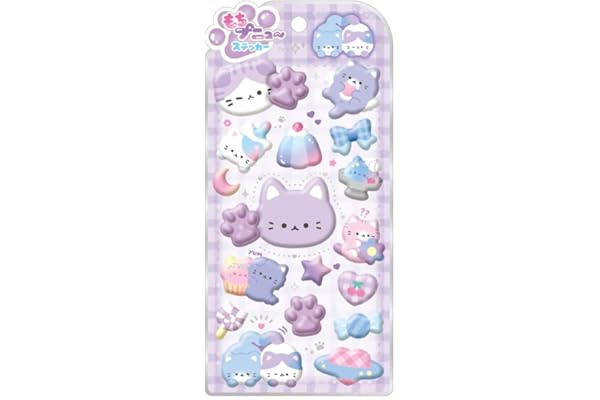 クラックス シール もちプニューステッカー ねこ 136384