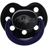 Baltimore Ravens Glow in Dark 2-Pack Baby Pacifier Set - NFL Infant Pacifiers by Baby Fanatic [並行輸入品