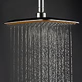 Wrightjp シャワーヘッド セット オーバーヘッド シャワー 降雨シャワーヘッド 8インチ ステンレス 正方形 節水 高水圧 超薄型 ホース1.5m 国際汎用基準G1/2 高品質 取付簡単