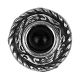 協進エル 附属金具 クリスタルコンチョ 小 Φ12mm 黒 1170425-01 70425-01