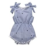 Bobora赤ちゃん女の子ロンパースStar Printブルージャンプスーツone-pieces服装