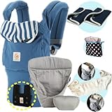 エルゴベビー 抱っこ紐（ベルト付） オリジナル/ビーチハウス・インサート3III 【正規代理店2年間保証-SG認定付】 よだれパッド＋エルゴ収納用ポーチ＋ママ&ベビー両用カバー付