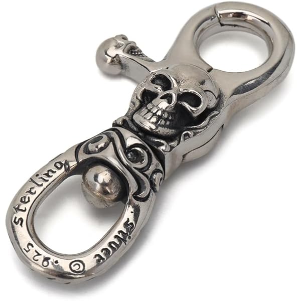 Amazon.co.jp: [silver KYASYA] シルバー925 キーチェーン クリップ