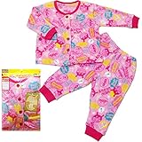 2017年 秋冬 アンパンマン マシュマロフリース 前開き 長袖パジャマ Anpanman ピンク◇95cm