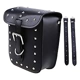 PossbayオートバイツールバッグサイドポーチストレージポケットPUレザーfor Harley