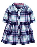 カーターズ Carter's 正規品,七分袖,ワンピース,ブルマ付き☆ラメ入りチェック☆ 18M(80-85cm)