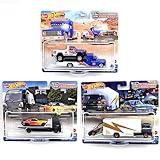 MATTEL HOTWHEELS 1:64SCALE TEAM TRANSPORT ”Ｔ " マテル社製 ホットウィール 1:64スケール チームトランスポート Ｔ ケース「3台セット」【並行輸入品】