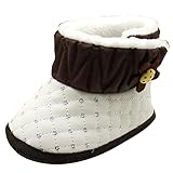 Zhhlinyuan 安定した品質 Winter ベビー Girls Flowers Warm Soft Sole Snow Boots Toddler Non-slip Shoes