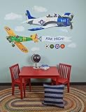 Oopsy daisy Airplanes Peel and Place Childrens Wall Decals by Jill Pabich, 54 by 60-Inch by Oopsy Da