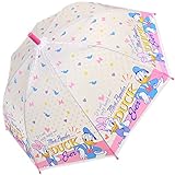 子供 傘 ジャンプカサ 50cm 55cm Disney ディズニー スヌーピーワンタッチ 雨傘 雨具 学童傘 8本骨 女の子 男の子 55cm ドナルド＆デイジー