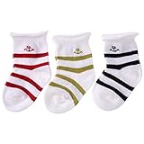 Domybest 3pcs ベビーソックス チューブソック 子供ソックス クリスマス キッズ 子供用 男の子 女の子 コットン 滑り止め かわいい 通学 通園