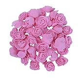 AWHAO　バブルバラ 　50ｐｃｓ造花　ローズ　バラ　薔薇　結婚式 2次会 パーティー お祝い　ホーム デコレーション DIY ローズ ミニチュア