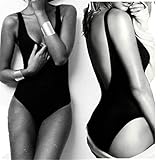 Excellent.advanced? セクシーな女性 1 ピース ビキニ モノキニ水着パッド背中の開いた水着ビーチウェア